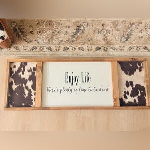 Rustic Wall Art with Inspirational Quote